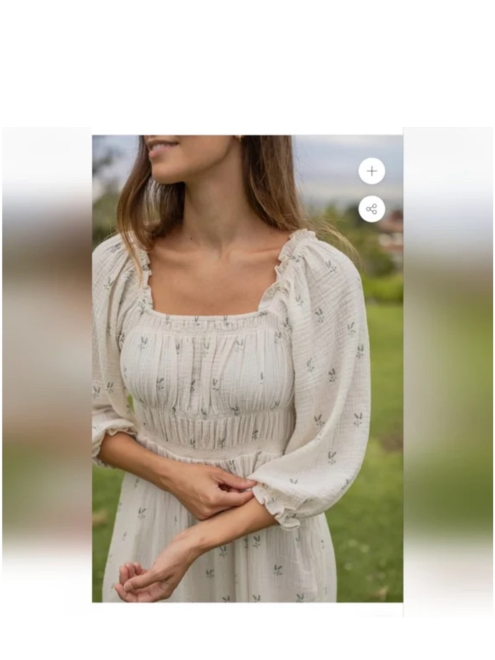 Neuflora Angela Dress Medium, color green floral - Picture 5 of 5